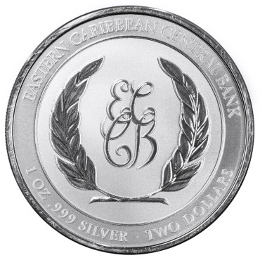 Срібна монета 1oz Гренада 2 долари 2024 Східні Кариби