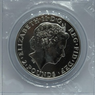 Серебряная монета 1oz Британия 2 фунта стерлингов Великобритания 2011