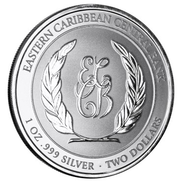 Срібна монета 1oz Гренада 2 долари 2024 Східні Кариби
