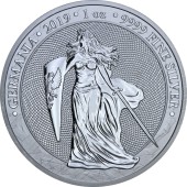 Серебряная монета 1oz 5 марок Германия 2019