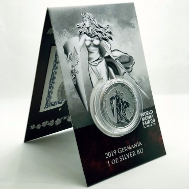 Серебряная монета 1oz 5 марок Германия 2019 "Limited Edition for WORLD MONEY FAIR'20"