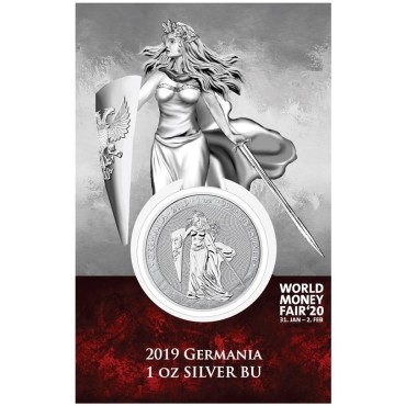 Срібна монета 1oz 5 марок Німеччина 2019 "Limited Edition for WORLD MONEY FAIR'20"