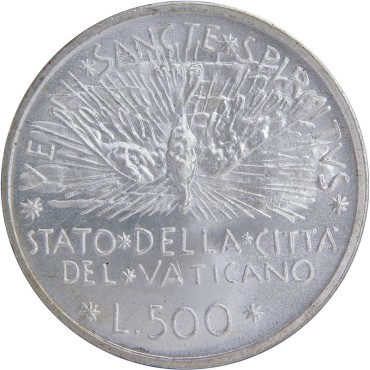 Серебряная монета 500 лир 1978 Ватикан