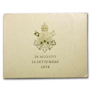 Срібна монета 1000 лір 1978 Ватикан