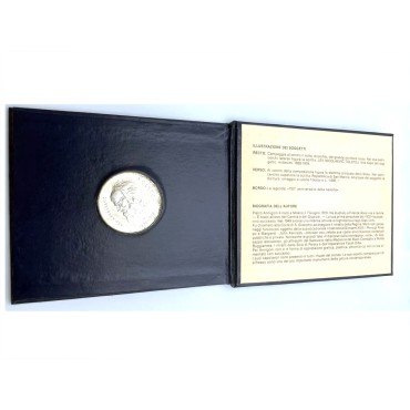 Серебряная монета 150 Лет Со Дня Рождения Льва Николаевича Толстого 1000 лир 1978 Сан-Марино