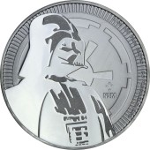 Срібна монета 1oz Дарт Вейдер "Зоряні Війни" 2 долара 2017 Ніуе