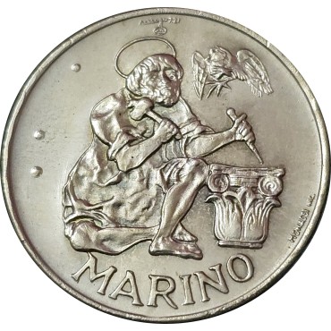 Серебряная монета Скульптор 500 лир 1975 Сан-Марино