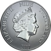 Серебряная монета 1oz Дарт Вейдер "Звездные Войны" 2 доллара 2017 Ниуэ
