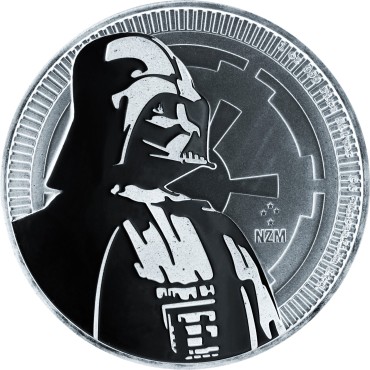 Срібна монета 1oz Дарт Вейдер "Зоряні Війни" 2 долара 2017 НІУЕ