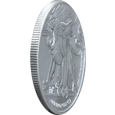 Серебряная монета 1oz Иудейский Лев 2 доллара 2019 НИУЭ