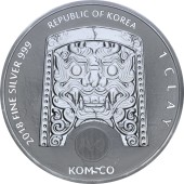 Срібна монета 1oz Chiwoo Cheonwang 1 clay 2018 Корея
