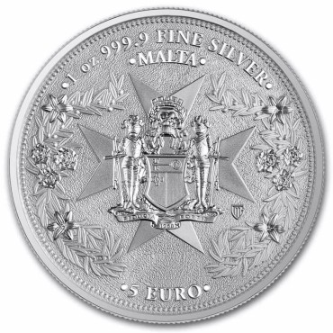 Срібна монета 1oz Золотий Орел 5 Євро 2025 Мальта