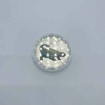 Монета Динозавр "Анкілозавр" 3 Євро 2020 Австрія (кольорова, фотолюмінесцентне покриття)