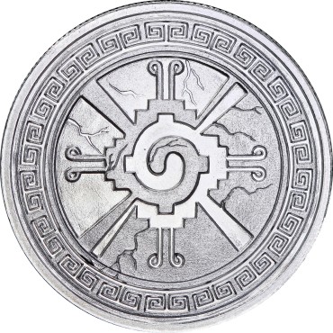 Срібний раунд 1oz Інь Янь Ацтеків США