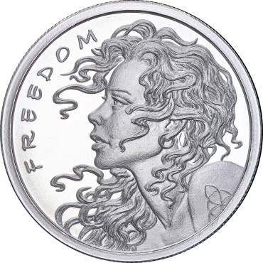 Срібний раунд 1oz Вільна Дівчина 2025 США