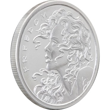Серебряный раунд 1oz Свободная Девушка 2025 США