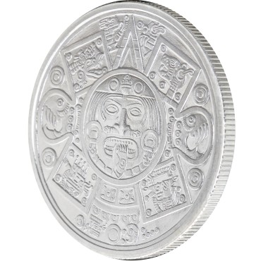 Серебряный раунд 1oz Орел-Воин Ацтеков США
