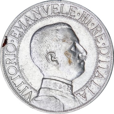 Срібна монета 1 ліра 1913 Італія