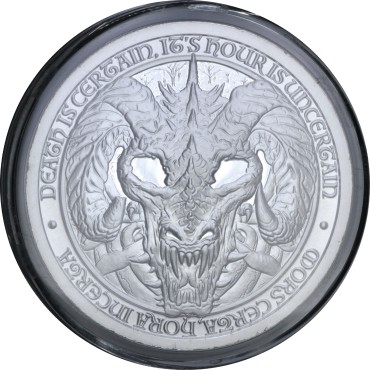 Срібний раунд 2oz Дракон Смерті серії Лицар Долі