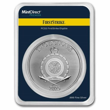 Срібна монета 1oz Скрудж МакДак Дісней 2 долари 2025 Ніуе (MintDirect® Premier + PCGS FS®)