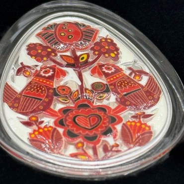 Серебряная монета 1oz Рассвет Украинская Писанка 5 седи 2024 Гана (цветная, пруф, отшелушивание краски)