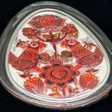 Серебряная монета 1oz Рассвет Украинская Писанка 5 седи 2024 Гана (цветная, пруф, отшелушивание краски)