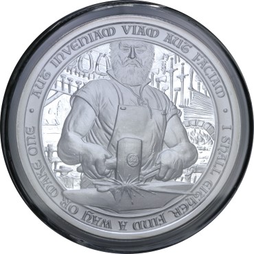 Срібний раунд 2oz Коваль серії Лицар Долі