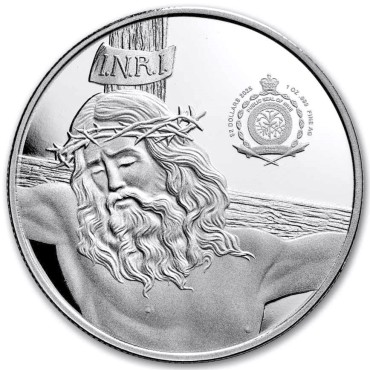 Срібна монета 1oz Чудеса Христа: Преображення 2 долари 2025 Ніуе