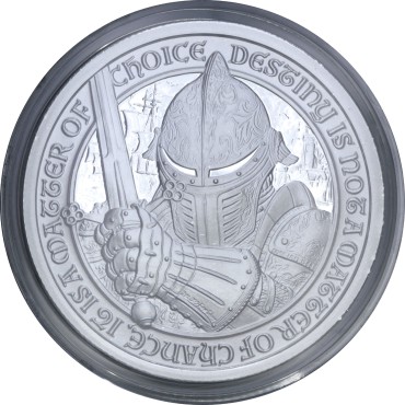 Серебряный раунд 2oz Кузнец серии Рыцарь Судьбы