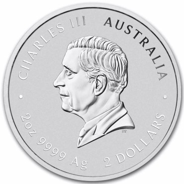 Серебряная монета 2oz Год Лошади 2 доллара 2026 Австралия