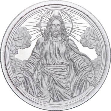 Серебряный раунд 1oz Христос Грядет 2025 США