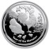 Серебряная монета 1oz Год Петуха 1 доллар 2017 Австралия (пруф)