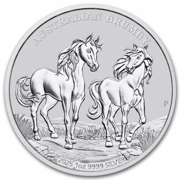 Серебряная монета 1oz Австралийский Брамби 1 доллар 2025 Австралия