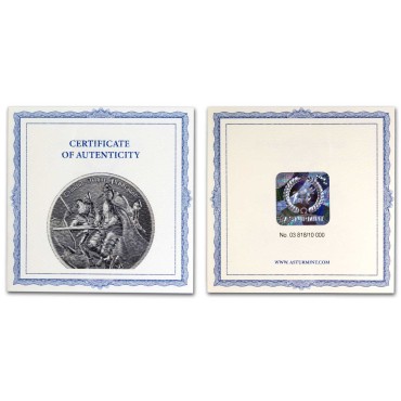 Серебряная монета 1oz Камелот: Артур Пендрагон 2 доллара 2023 Ниуэ