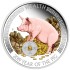 Набор серебряных монет 2oz Год Свиньи «Богатство и Мудрость» 2019 Тувалу (цветные, пруф)