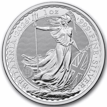 Срібна монета 1oz Британія 2 англійських фунта 2026 Великобританія