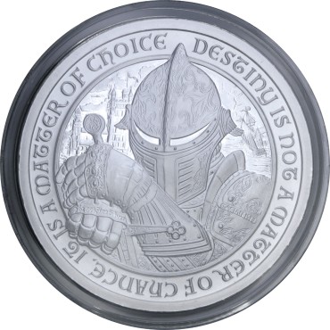 Срібний раунд 2oz Щит серії Лицар Долі