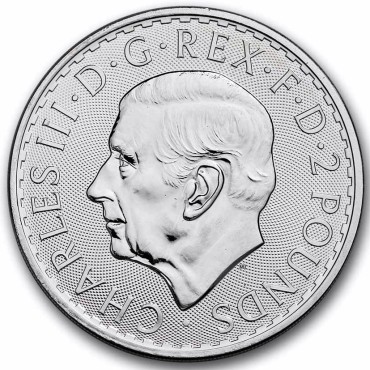 Серебряная монета 1oz Британия 2 английских фунта 2026 Великобритания