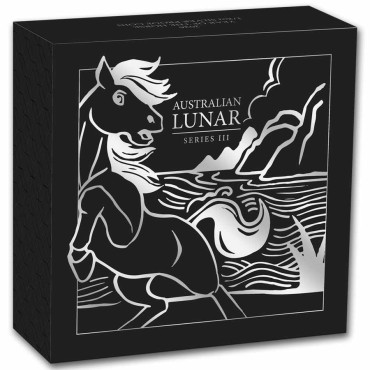 Срібна монета 1/2oz Рік Коня 1 долар 2026 Австралія (пруф)