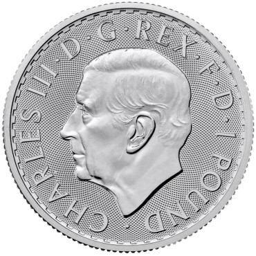 Серебряная монета 1/10oz Британния 20 пенсов 2026 Великобритания