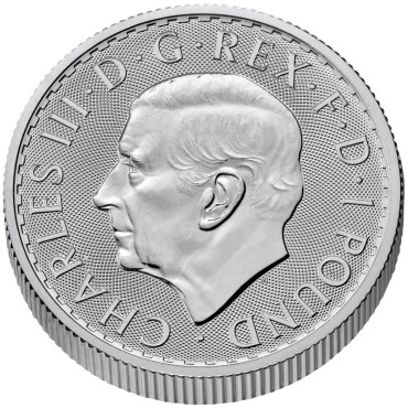 Серебряная монета 1/10oz Британния 20 пенсов 2026 Великобритания