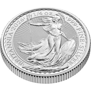 Срібна монета 1/4oz Британія 50 пенсів 2026 Великобританія