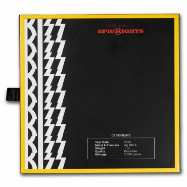 Серебряный раунд 1oz KISS 2024 США