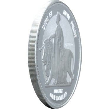 Срібна монета 1oz Уна та Лев 1 долар БВО 2019