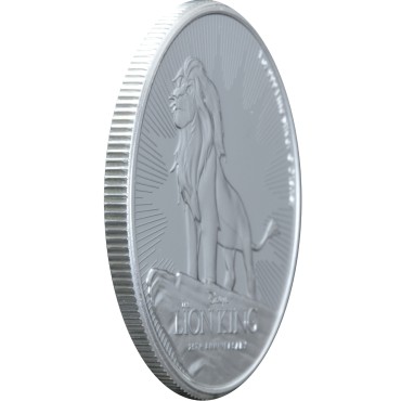 Серебряная монета 1oz Король Лев 2 доллара НИУЭ 2019