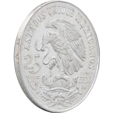 Срібна монета Літні Олімпійські Ігри Мехіко 25 песо 1968 Мексика (AU/BU)