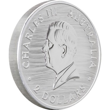 Серебряная монета 2oz Южный Гладкий Кит 2 доллара 2025 Австралия