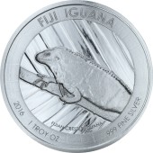 Серебряная монета 1oz Игуана 1 доллар 2016 Фиджи