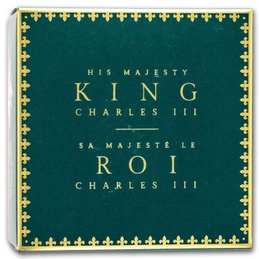 Серебряная монета Коронация Короля Карла III 1 доллар 2024 Канада (пруф, цветная)