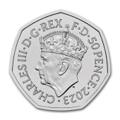 Монета Коронація Його Величності Короля Карла III 50 пенсів 2023 Великобританія